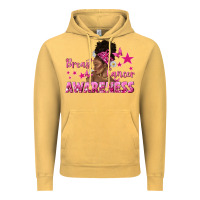 Vintage Mustard Breast Cancer Awareness with Afro Woman Vintage Hoodie - texasbilliewilder