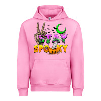 Fuchsia Pink Stay spooky Urban Hoodie - NancyCooperArtShop