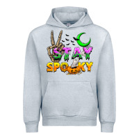 Heather Grey Stay spooky Urban Hoodie - NancyCooperArtShop