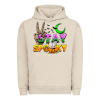 Pigment French Oak Stay spooky Urban Hoodie - NancyCooperArtShop