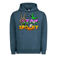 Pigment Midnight Navy Stay spooky Urban Hoodie - NancyCooperArtShop