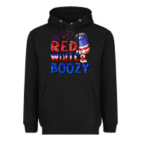 Black red white boozy Heavyweight Hoodie - NancyCooperArtShop