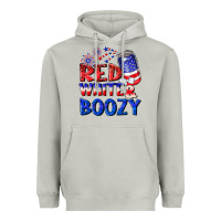 Moon Dust red white boozy Heavyweight Hoodie - NancyCooperArtShop