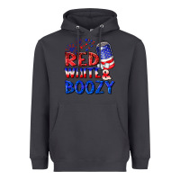 Smoke red white boozy Heavyweight Hoodie - NancyCooperArtShop