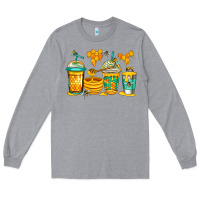 Heather Grey bumble bee honey coffee Long Sleeve Tee - Jasminsmagicworld