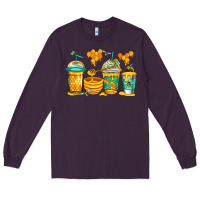 Plum bumble bee honey coffee Long Sleeve Tee - Jasminsmagicworld