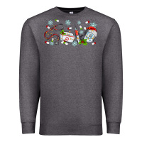 Charcoal Heather christmas nurse Premium Sweatshirt - MaliasSmallBusiness