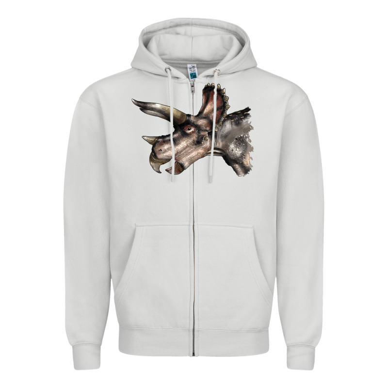 Triceratops Horridus Face Zipper Hoodie by LillyAllenDesigns | Teevron