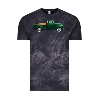 Cloud Black western green truck right side view 1 Vintage Tee - FaDigitalArtStudio