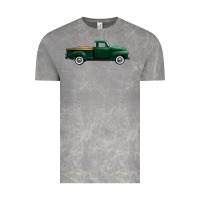 Cloud Rock western green truck right side view 1 Vintage Tee - FaDigitalArtStudio
