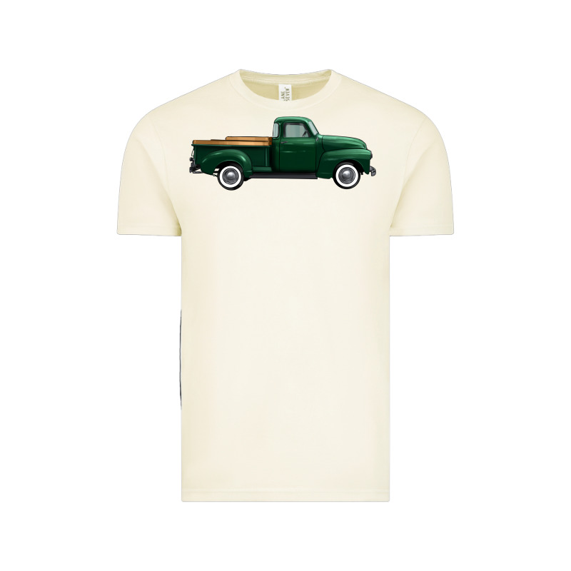 Western Green Truck Right Side View 1 Vintage Tee by FaDigitalArtStudio | Teevron