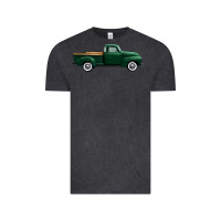Vintage Black western green truck right side view 1 Vintage Tee - FaDigitalArtStudio