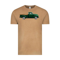 Vintage Camel western green truck right side view 1 Vintage Tee - FaDigitalArtStudio