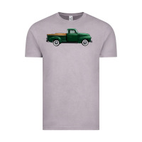 Vintage Zinc western green truck right side view 1 Vintage Tee - FaDigitalArtStudio
