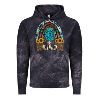 Cloud Black western rainbow  be kind Vintage Hoodie - RanaPortraitStore