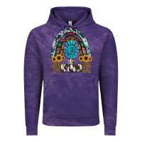 Cloud Purple western rainbow  be kind Vintage Hoodie - RanaPortraitStore