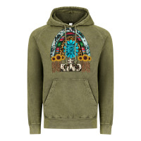 Vintage Olive western rainbow  be kind Vintage Hoodie - RanaPortraitStore