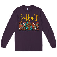 Plum football mom Long Sleeve Tee - JahusDesignShop