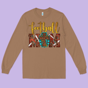 Football Mom Long Sleeve Tee Designed By Jahusdesignshop