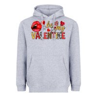 Heather Grey be my valentine Heavyweight Hoodie - NancyCooperArtShop