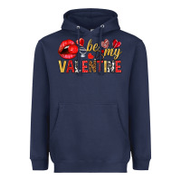 Navy be my valentine Heavyweight Hoodie - NancyCooperArtShop