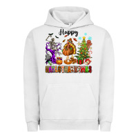 Pigment Lunar Rock Happy Hallothanksmas Urban Hoodie - texasbilliewilder