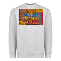 Heather Grey usa sweet and sassy skinny metal can holder Heavyweight Sweatshirt - HRA Design Shop