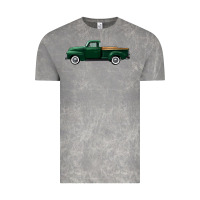 Western Green Truck Right Side View Vintage Tee | Teevron