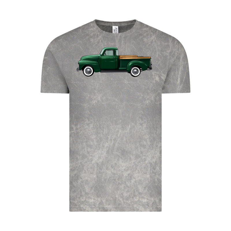 Western Green Truck Right Side View Vintage Tee by FaDigitalArtStudio | Teevron