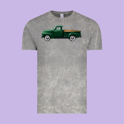 Western Green Truck Right Side View Vintage Tee Designed By Fadigitalartstudio