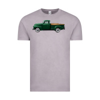 Vintage Zinc western green truck right side view Vintage Tee - FaDigitalArtStudio
