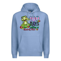 Colony Blue 100 days chancing my students crow Premium Hoodie - SublimationCraftShop