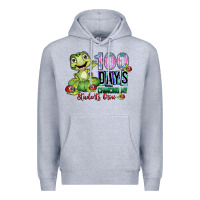 Heather Grey 100 days chancing my students crow Premium Hoodie - SublimationCraftShop