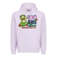 Lilac 100 days chancing my students crow Premium Hoodie - SublimationCraftShop