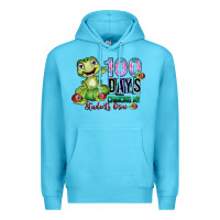 Ocean Blue 100 days chancing my students crow Premium Hoodie - SublimationCraftShop