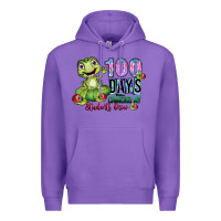 Purple 100 days chancing my students crow Premium Hoodie - SublimationCraftShop