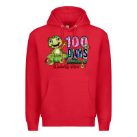 Red 100 days chancing my students crow Premium Hoodie - SublimationCraftShop