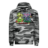 Slate Camo 100 days chancing my students crow Premium Hoodie - SublimationCraftShop