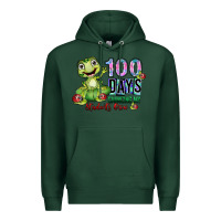 Sports Green 100 days chancing my students crow Premium Hoodie - SublimationCraftShop