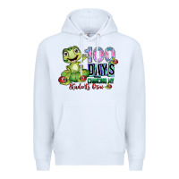 White 100 days chancing my students crow Premium Hoodie - SublimationCraftShop