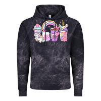 Cloud Black unicorn coffee cups Vintage Hoodie - Zillion Design Studio