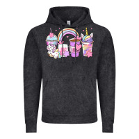Vintage Black unicorn coffee cups Vintage Hoodie - Zillion Design Studio