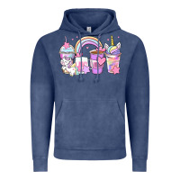 Vintage Denim unicorn coffee cups Vintage Hoodie - Zillion Design Studio