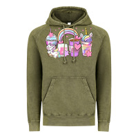 Vintage Olive unicorn coffee cups Vintage Hoodie - Zillion Design Studio