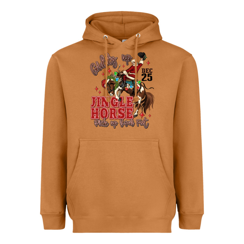 Giddy Up Jingle Horse Pick Up Your Feet Heavyweight Hoodie by MaliasSmallBusiness | Teevron