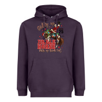 Plum giddy up jingle horse pick up your feet Heavyweight Hoodie - MaliasSmallBusiness