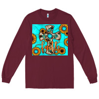 Burgundy cross tumbler Long Sleeve Tee - JahusDesignShop