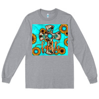 Heather Grey cross tumbler Long Sleeve Tee - JahusDesignShop