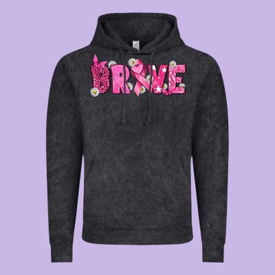 Breast Cancer Brave Vintage Hoodie Designed By Texasbilliewilder