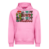 Fuchsia Pink Howdy howdy howdy Christmas Urban Hoodie - NancyCooperArtShop